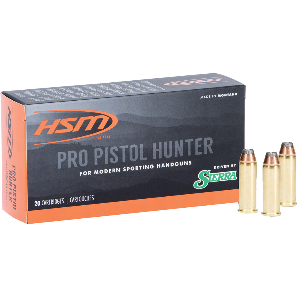810742023683 Hsm Pro Pistol Hunter Ammunition 460 S&w Sierra Jsp 300 Gr. 20 Rd.