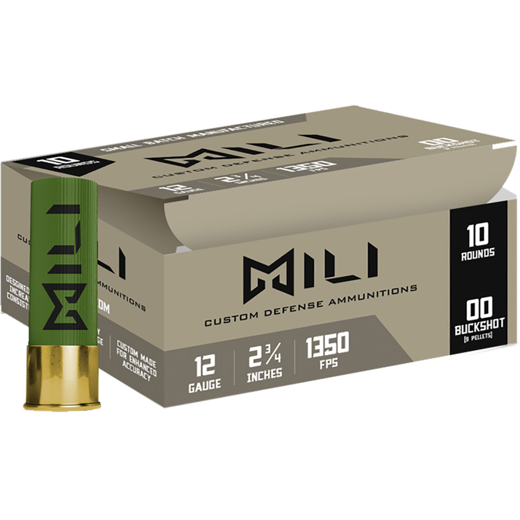 860005040001 Mili Self-defense Shotgun Loads 12 Ga. 2.75 In. 00-buck 10 Rd.