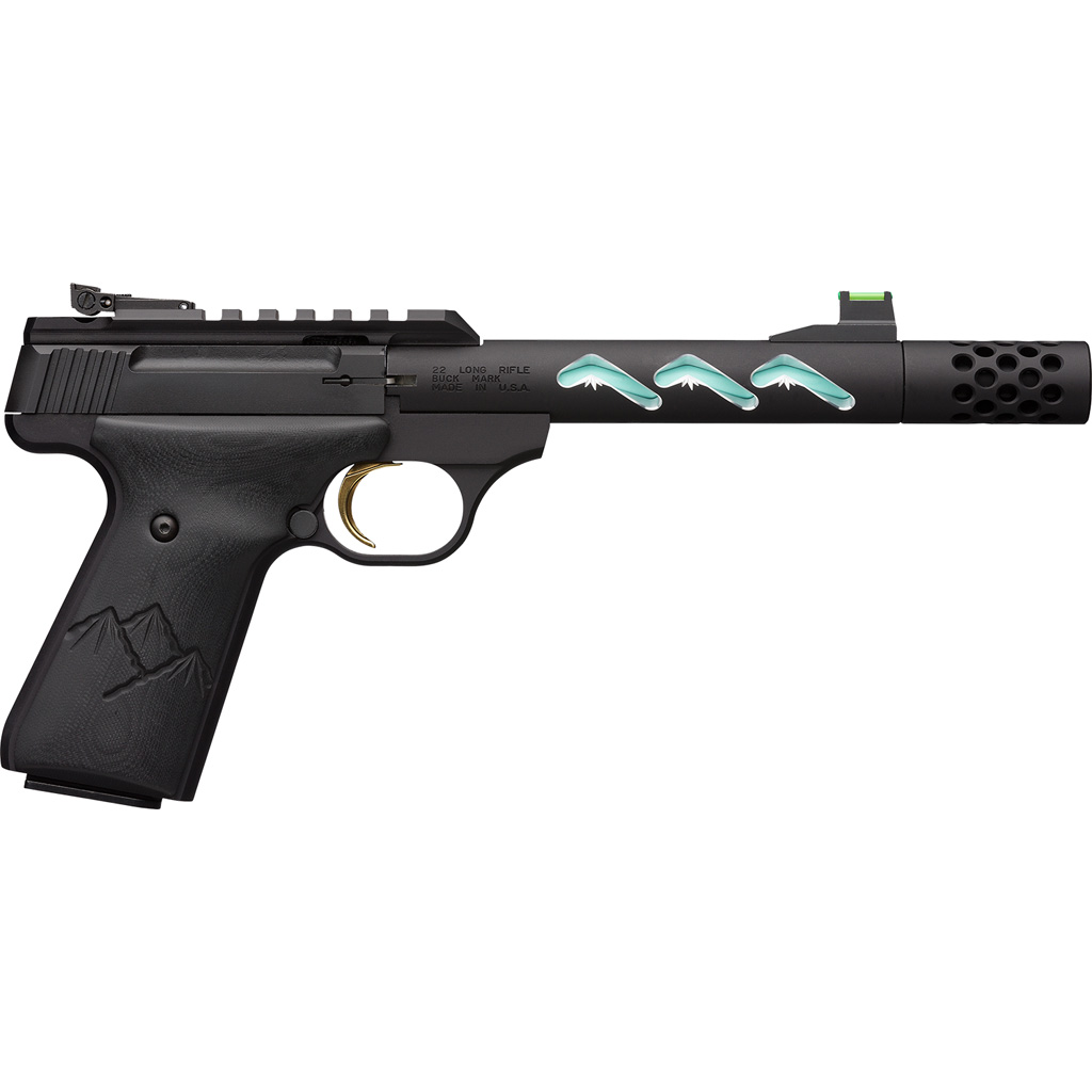 023614850939 Browning Buck Mark Plus Vision Mountain Pistol 22 Lr Black/blue 5.9 In. 10+1 Rd. Supressor Ready
