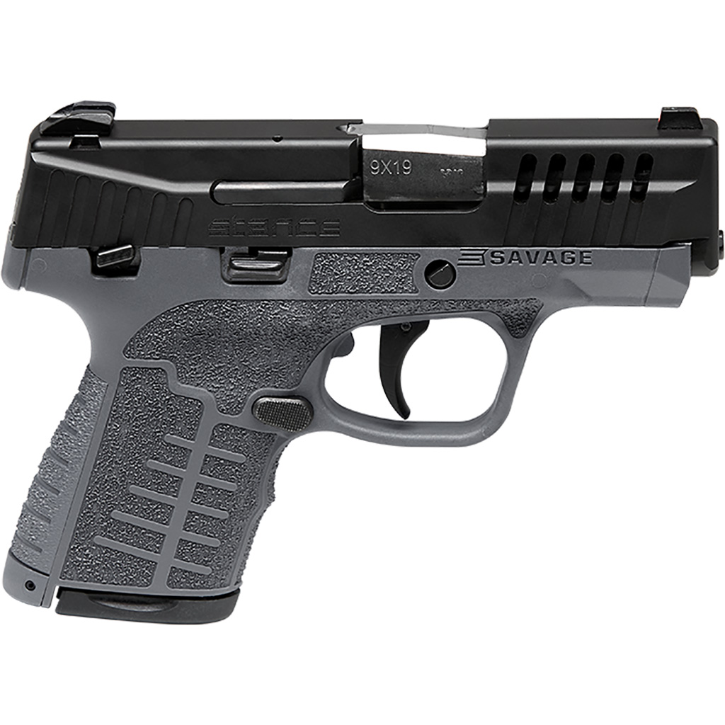 011356670083 Savage Stance Mc9ms Pistol 9mm 3.2 In. Grey 7+1/8+1 Rd.