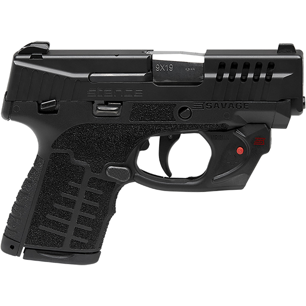 011356670168 Savage Stance Mc9ms Pistol 9mm 3.2 In. Black Lz 7+1/8+1 Rd.