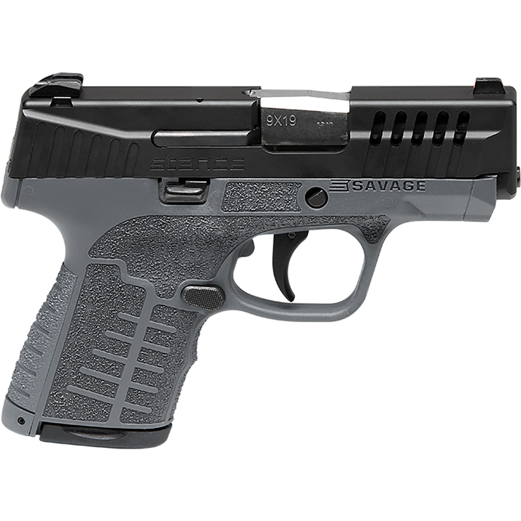 011356670090 Savage Stance Mc9 Pistol 9mm 3.2 In. Grey 7+1/8+1 Rd.