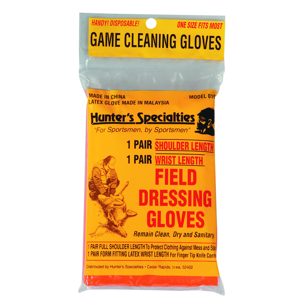 Hunters Specialties Field Dress Gloves Short 1 Pr. Game Feed