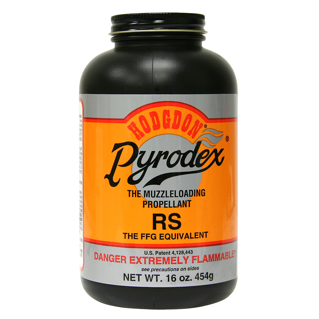 Hodgdon Pyrodex Rs Powder 1 Lb. Hazmat Muzzleloader Supplies & Black