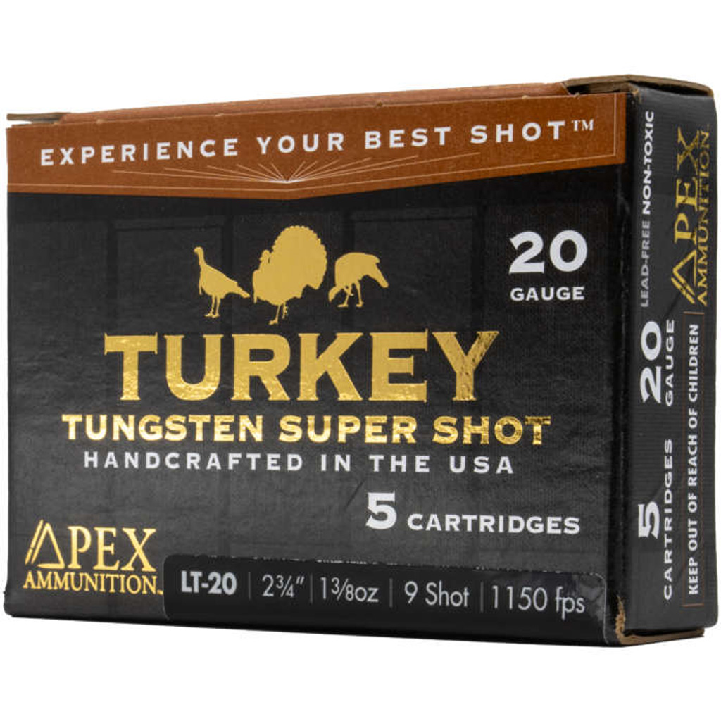 Apex Turkey Tss Shotgun Ammo 20 Ga. 2-3/4 In. 1-3/8oz #9 Shot 5 Rd