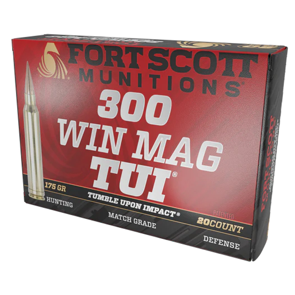 Fort Scott Munition Rifle Ammo 300 Win Mag 175 Gr. Tui 20 Rd.