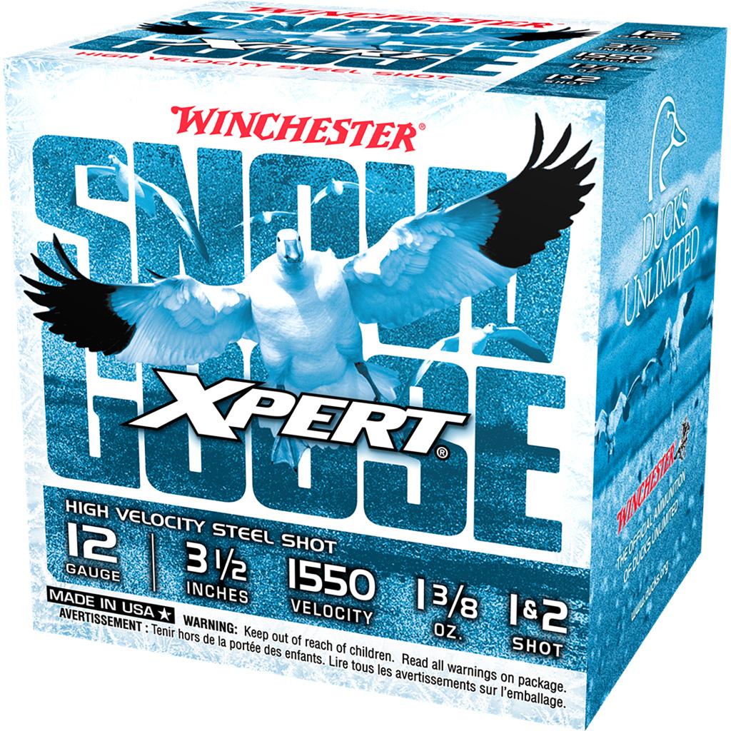 020892024724 Winchester Xpert Snow Goose Hi-velocity Steel 12 Ga. 3.5 In. 1 3/8 Oz. 1 & 2 Shot 25 Rd.