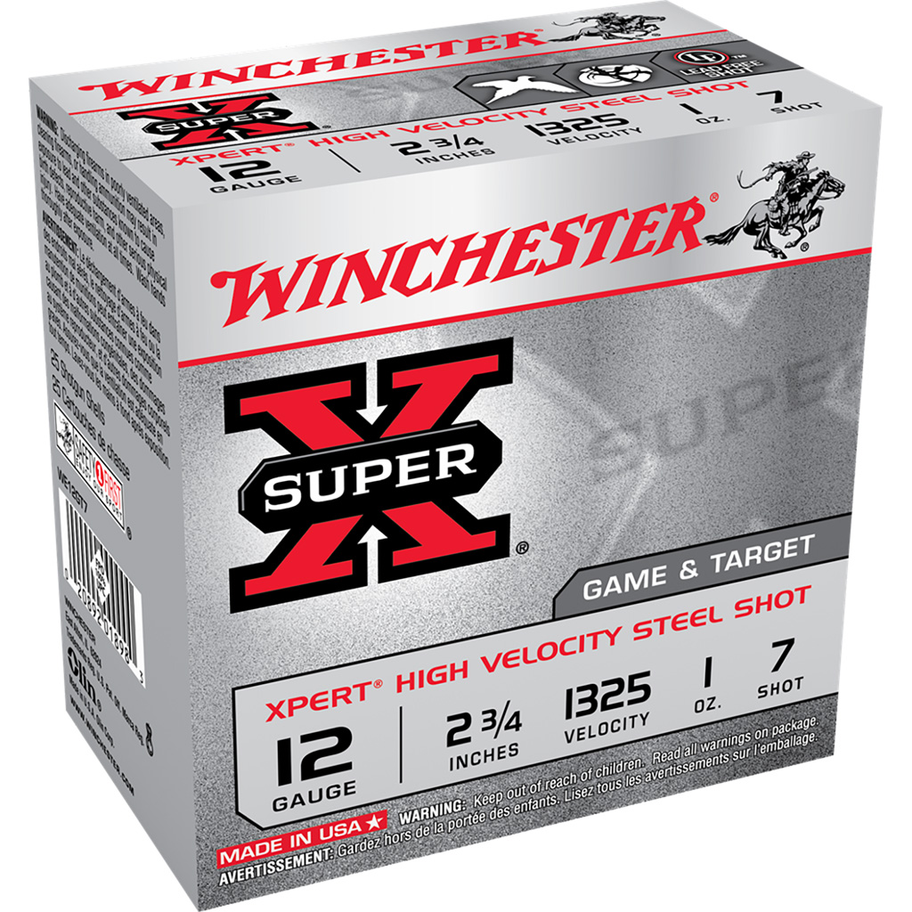 020892018983 Winchester Super-x Xpert Hi-velocity Steel 12 Ga. 2.75 In. 1 Oz. 7 Shot 25 Rd.