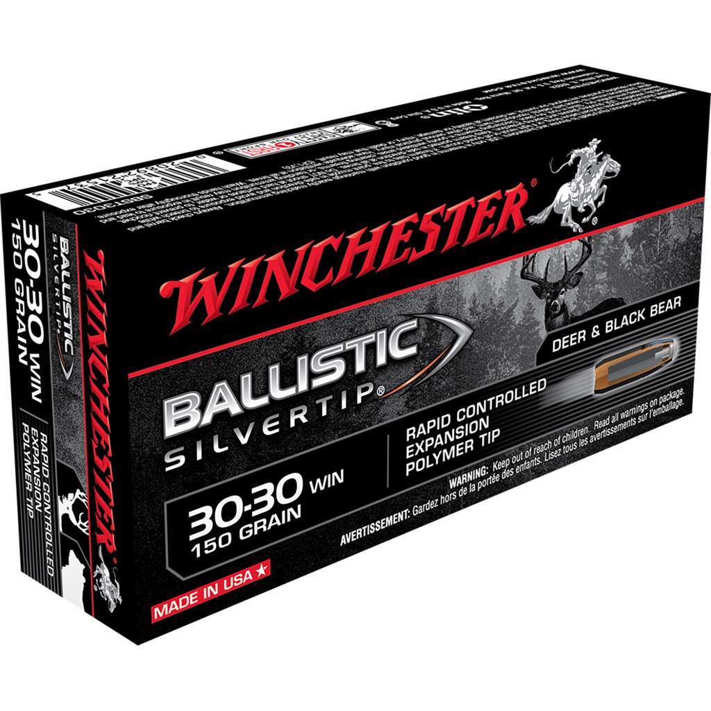 020892215375 Winchester Ballistic Silvertip Rifle Ammo 30-30 Win. 150 Gr. Ballistic Silvertip 20 Rd.
