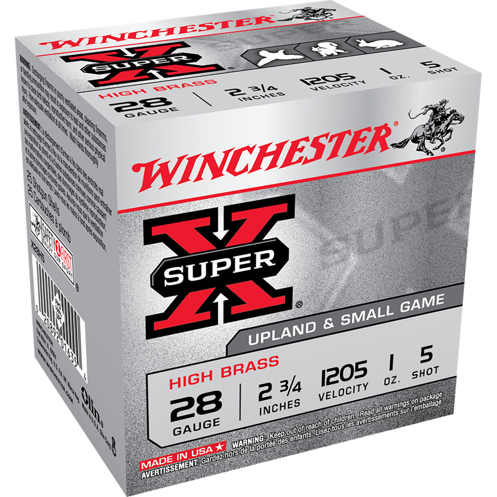 Winchester Super-x High Brass Heavy Game Load 28 Ga. 2.75 In. 1 Oz. 5 Shot 25 Rd.