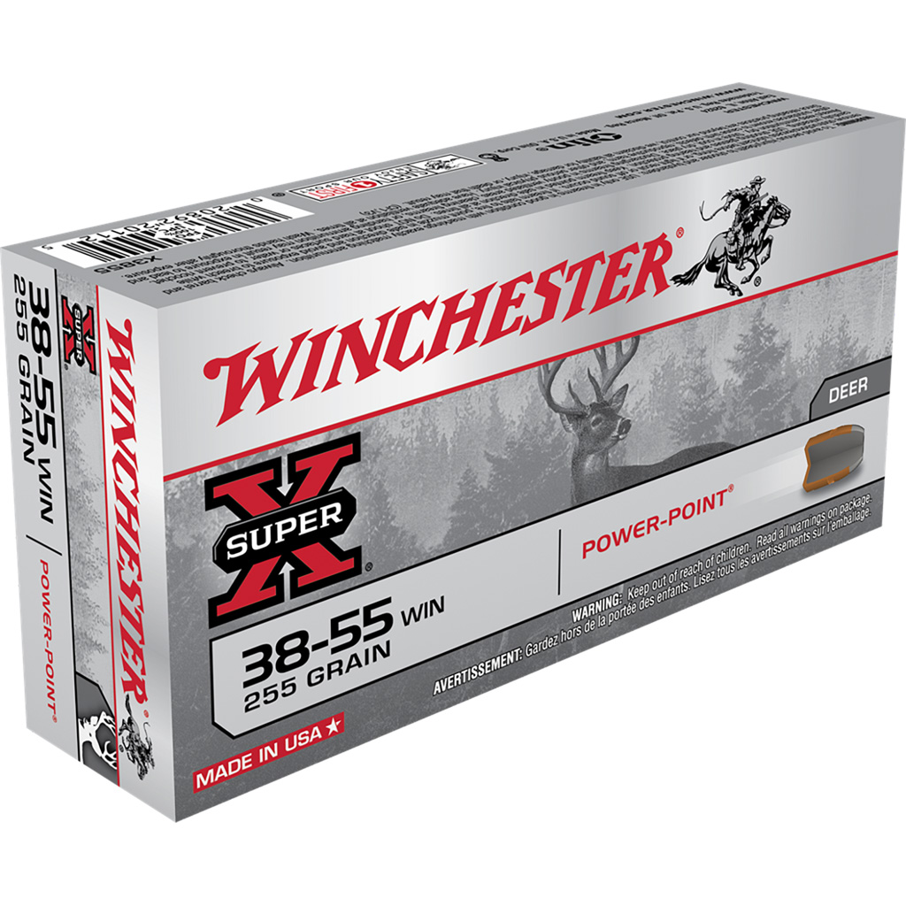 020892201125 Winchester Super-x Rifle Ammo 38-55 Win. 255 Gr. Power Point 20 Rd.