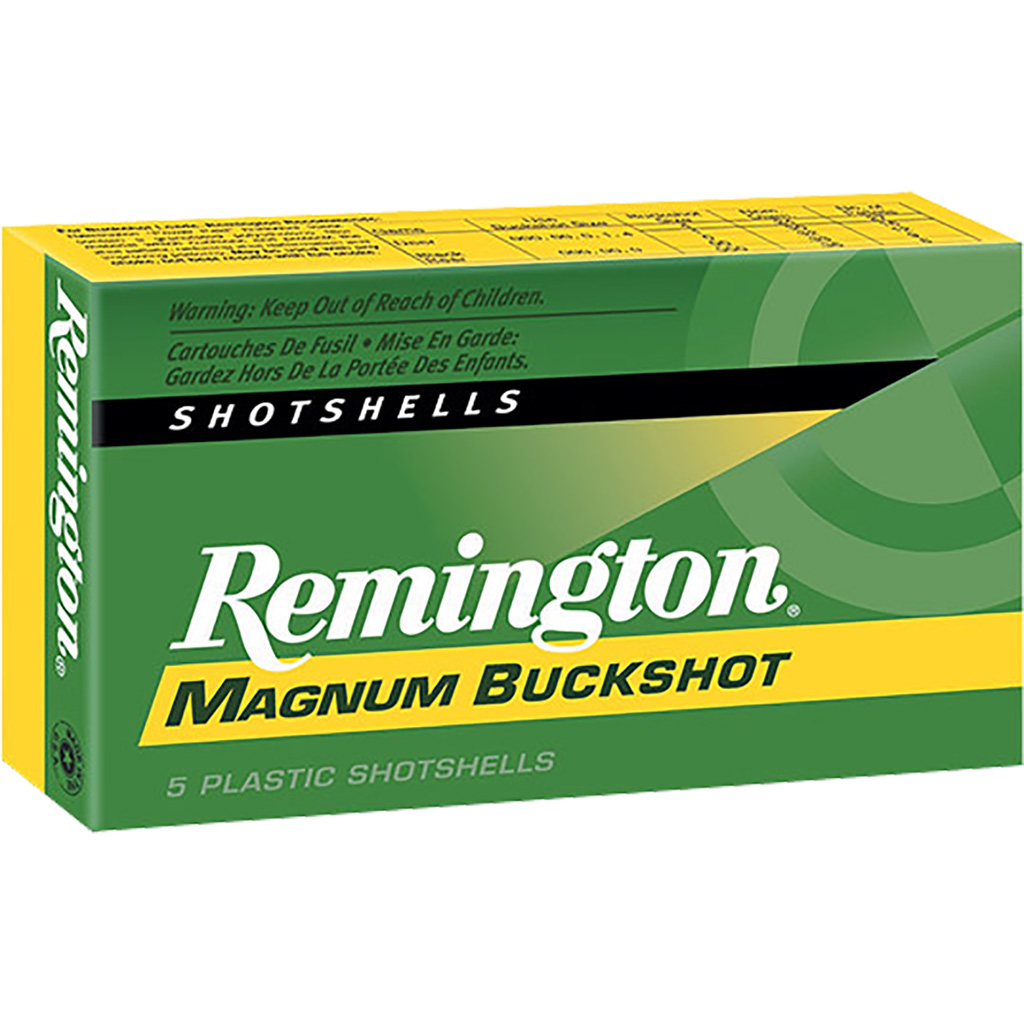047700020808 Remington Express Magnum Buffered Buckshot Loads 12 Ga. 3 In. 41 Pellet 4 Buck Shot 5 Rd.