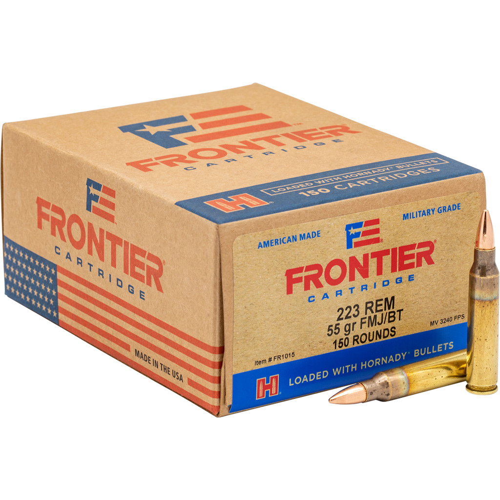 090255712834 Hornady Frontier Rifle Ammo 223 Rem. 55 Gr. Fmj 150 Rd.