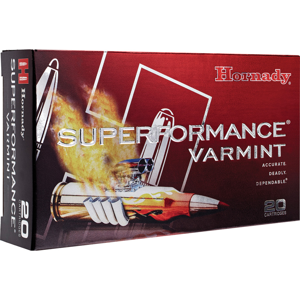 090255383348 Hornady Superformance Varmint Rifle Ammo 22-250 Rem. 35 Gr. Ntx 20 Rd.