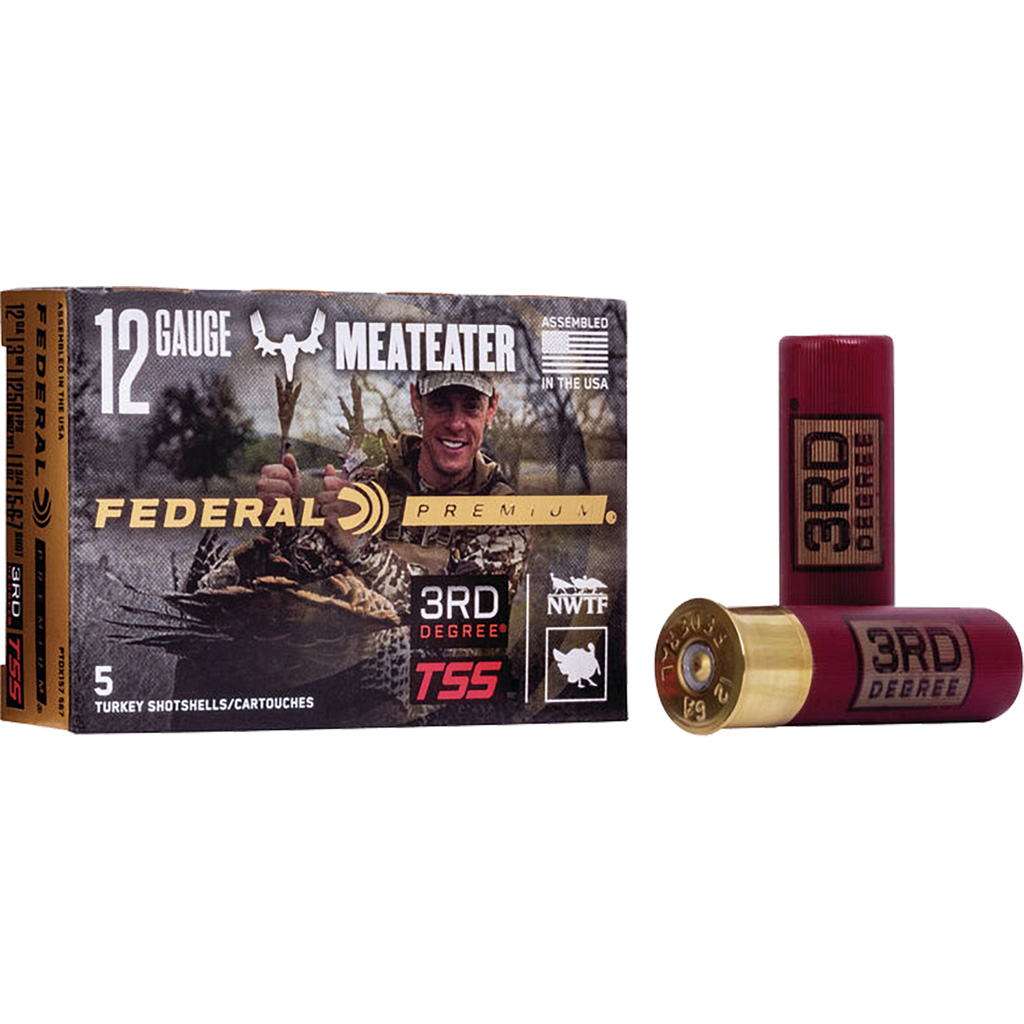604544626612 Federal Premium Turkey Third Degree Shotgun Ammo 12 Ga. 3 In. 1 3/4 Oz. 5,6,7 Shot 5 Rd.