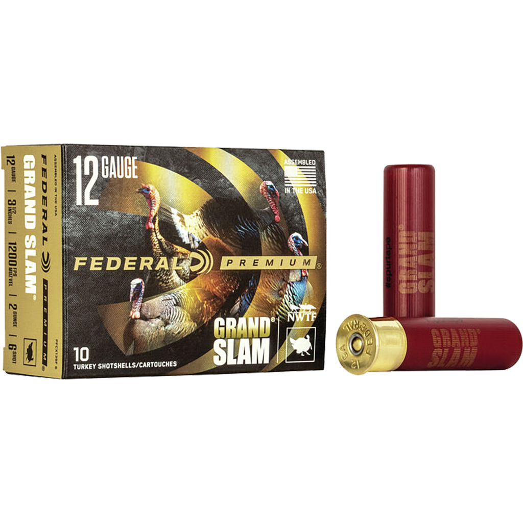 604544631791 Federal Premium Grandslam Shotgun Ammo 12 Ga. 3.5 In. 2 Oz. 6 Shot 10 Rd.