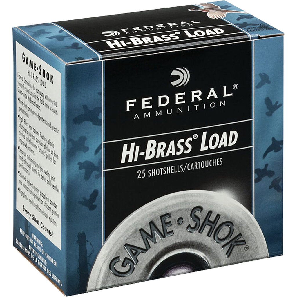 029465004521 Federal Game-shok Hi-brass Load 16 Ga. 2.75 In. 1 1/8 Oz. 6 Shot 25 Rd.