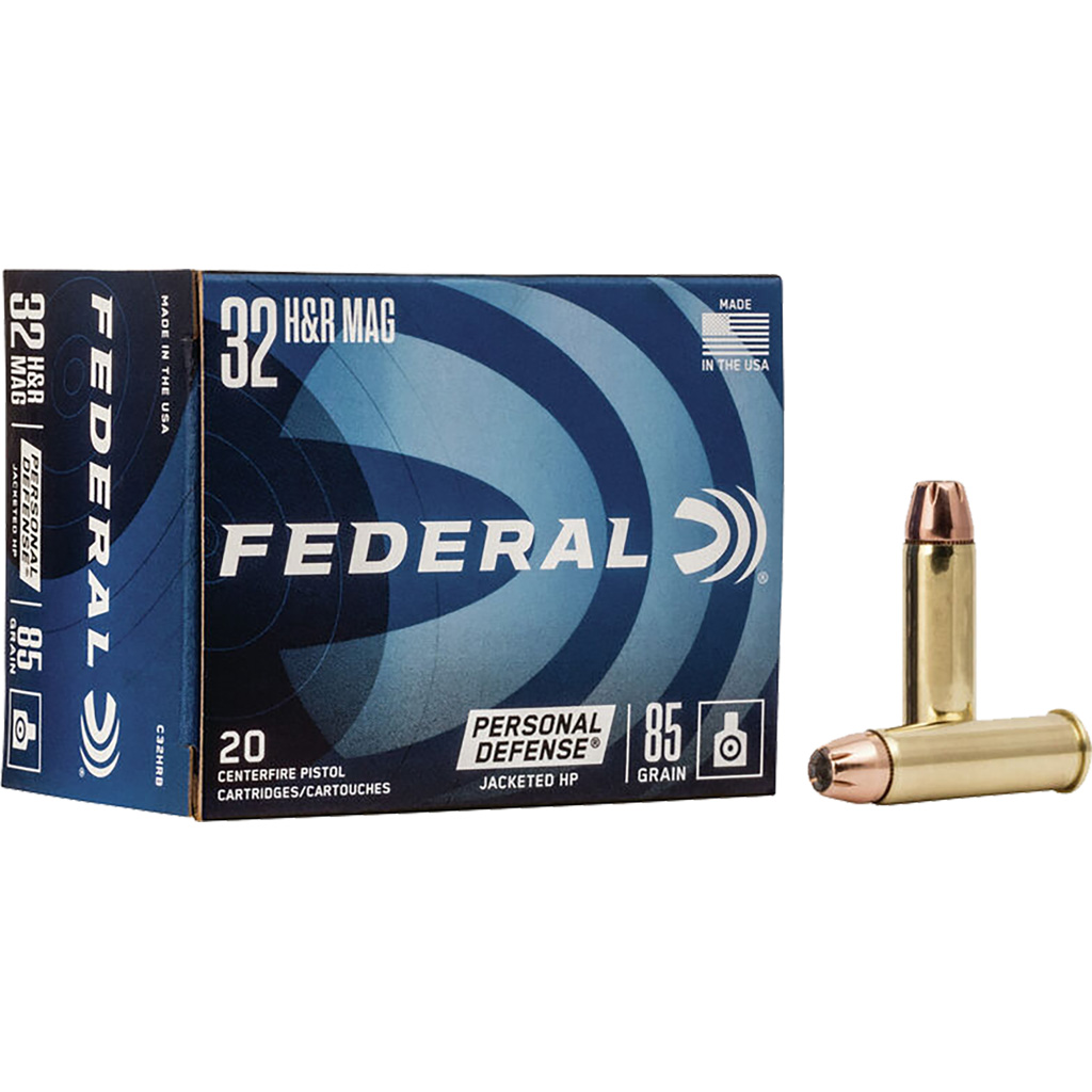 029465093051 Federal Premium Personal Defense Handgun Ammo 32 H&r Mag. 85 Gr. Jhp 20 Rd.