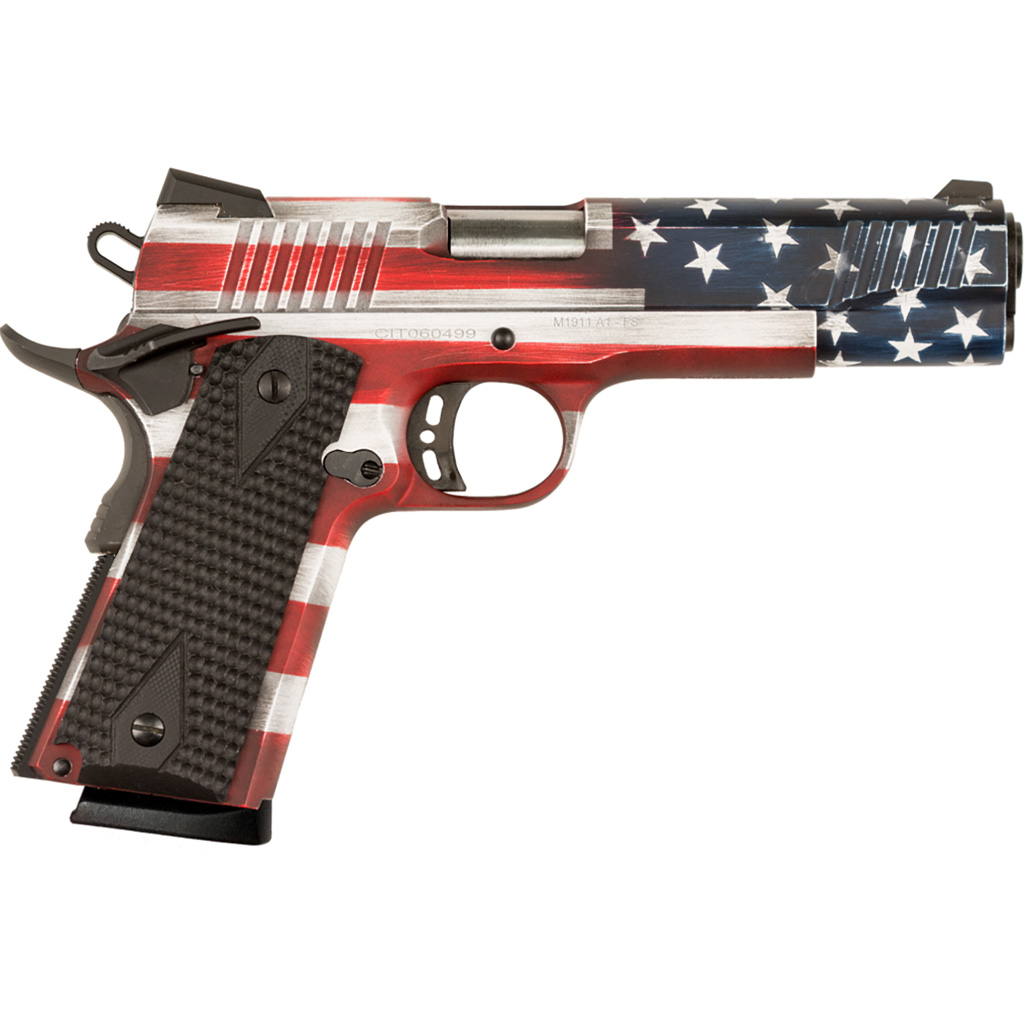 682146282146 Citadel M1911-a1 Government Fsp Pistol 45 Acp 5 In. Usa Flag Cerakote 10 Rd. W/ Can