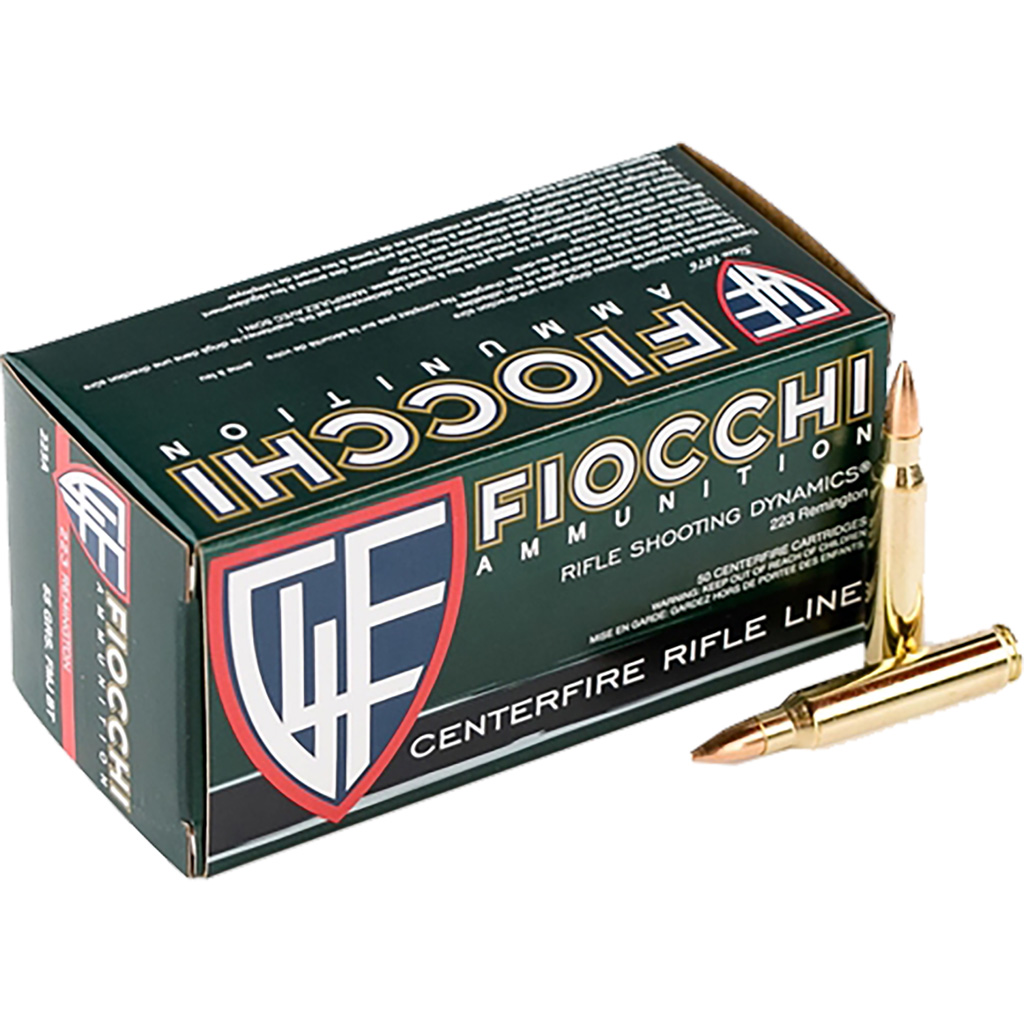 762344704968 Fiocchi Training Dynamics Centerfire Rifle Ammo 223 Rem. 55 Gr. Fmjbt 50 Rd.