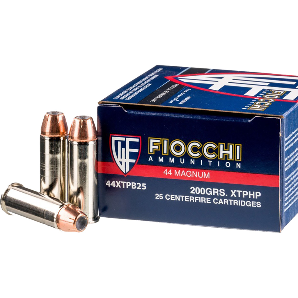 762344710594 Fiocchi Hyperformance Defense Pistol Ammo 44 Mag. 200 Gr. Xtphp 25 Rd.