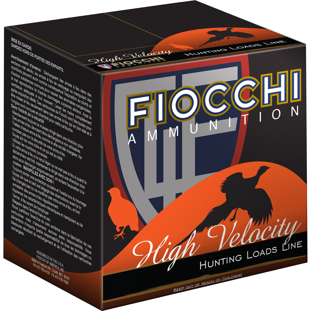 Fiocchi High Velocity Hunting Loads 20 Ga. 2.75 In. 1 Oz. 9 Shot 25 Rd.