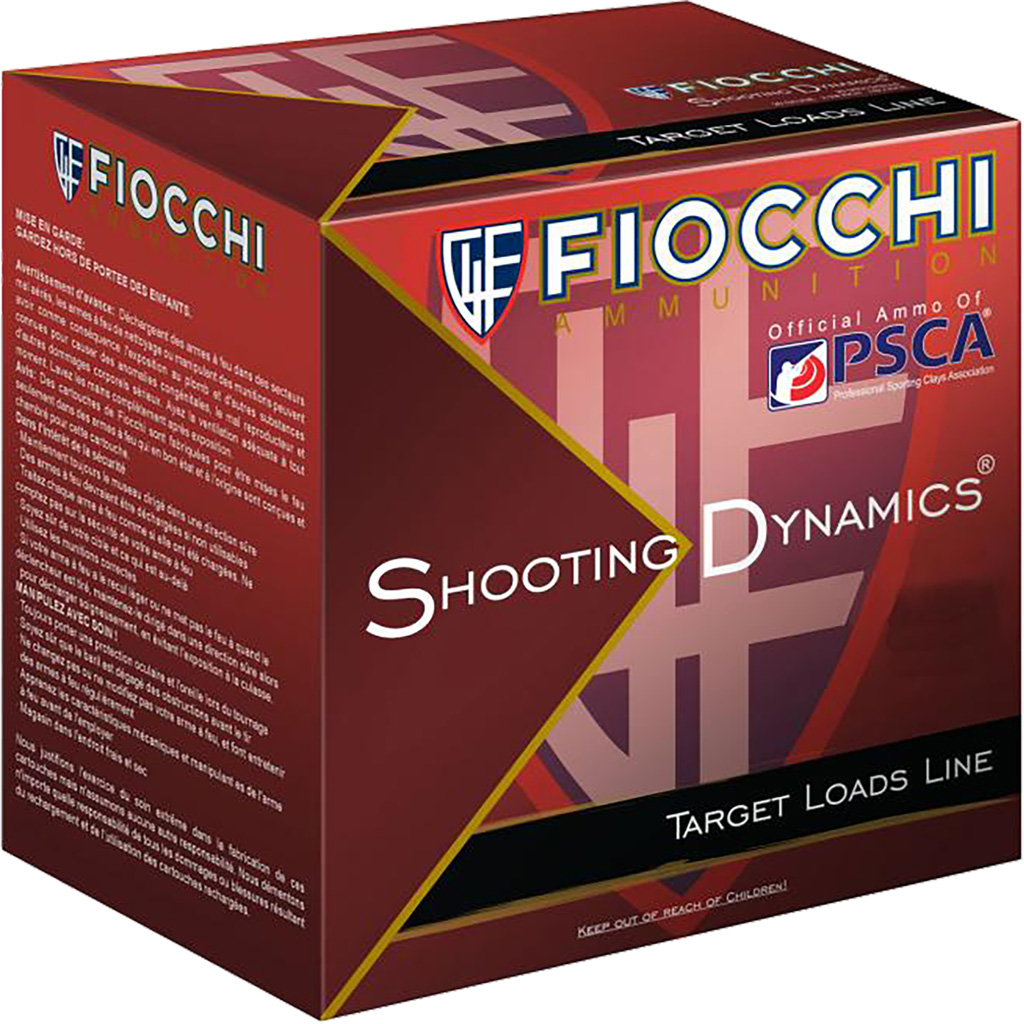 Fiocchi Shooting Dynamics Shotgun Loads 20 Ga. 2.75 In. 7/8 Oz. 1210 Fps 8 Shot 25 Rd.