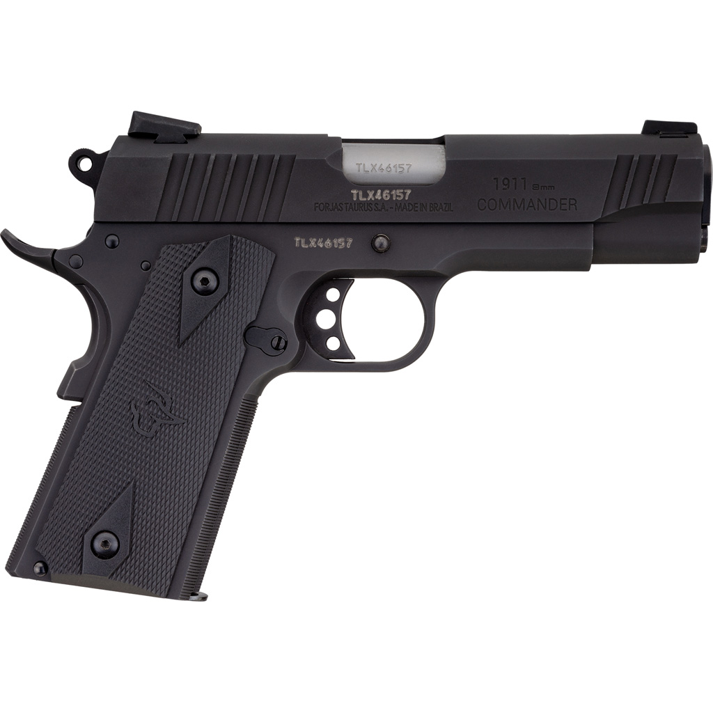 725327618003 Taurus 1911 Commander Pistol 9mm 4.25 In. Blued 9+1 Rd.