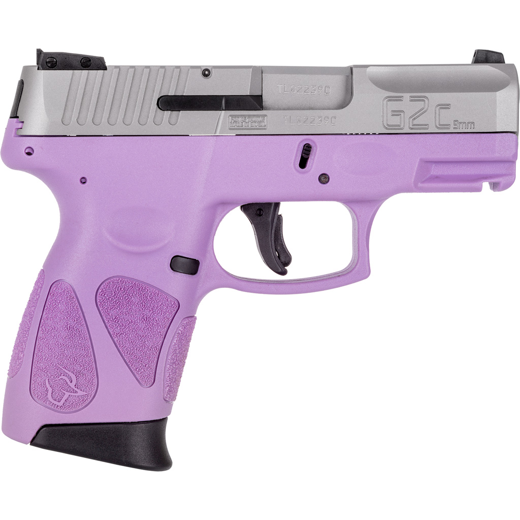 725327617730 Taurus G2c Pistol 9mm 3.2 In. Light Purple Stainless 12 Rd.