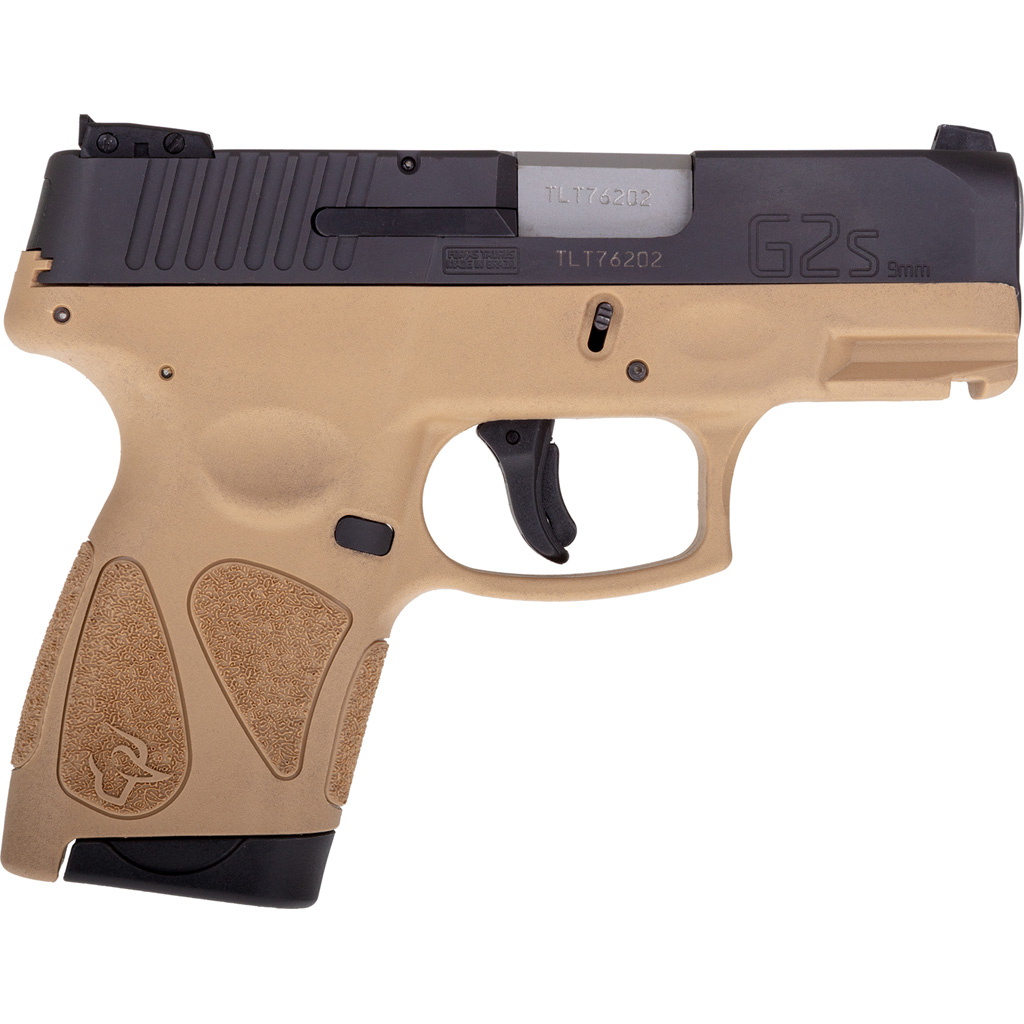 725327616306 Taurus G2s Pistol 9mm 3.26 In. Tan Black 7 Rd.
