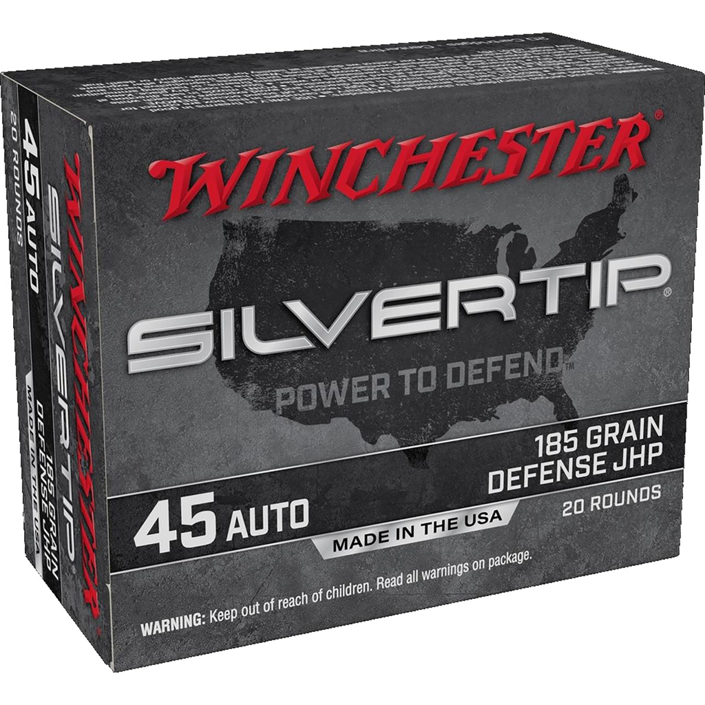 020892227835 Winchester Super-x Pistol Ammo 45 Acp 185 Gr. Silvertip Hp 20 Rd.