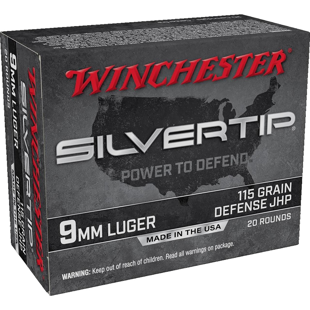020892227736 Winchester Super-x Pistol Ammo 9mm 115 Gr. Silvertip Hp 20 Rd.