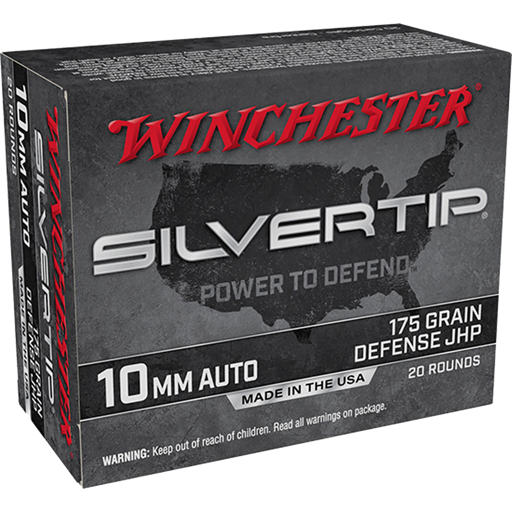 020892227811 Winchester Super-x Pistol Ammo 10mm 175 Gr. Silvertip Hp 20 Rd.