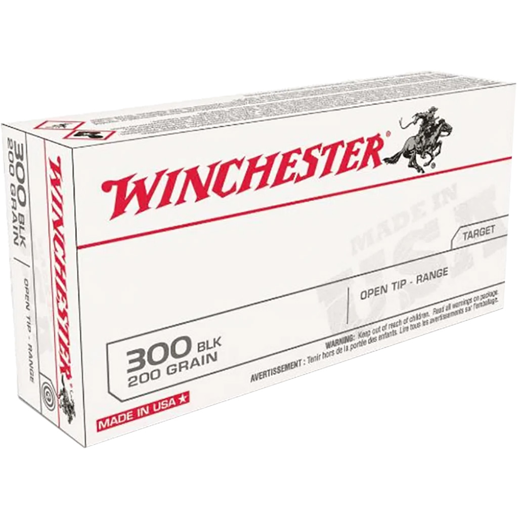 020892226487 Winchester Usa Rifle Ammo 300 Blackout 200 Gr. Fmjot 60 Rd.