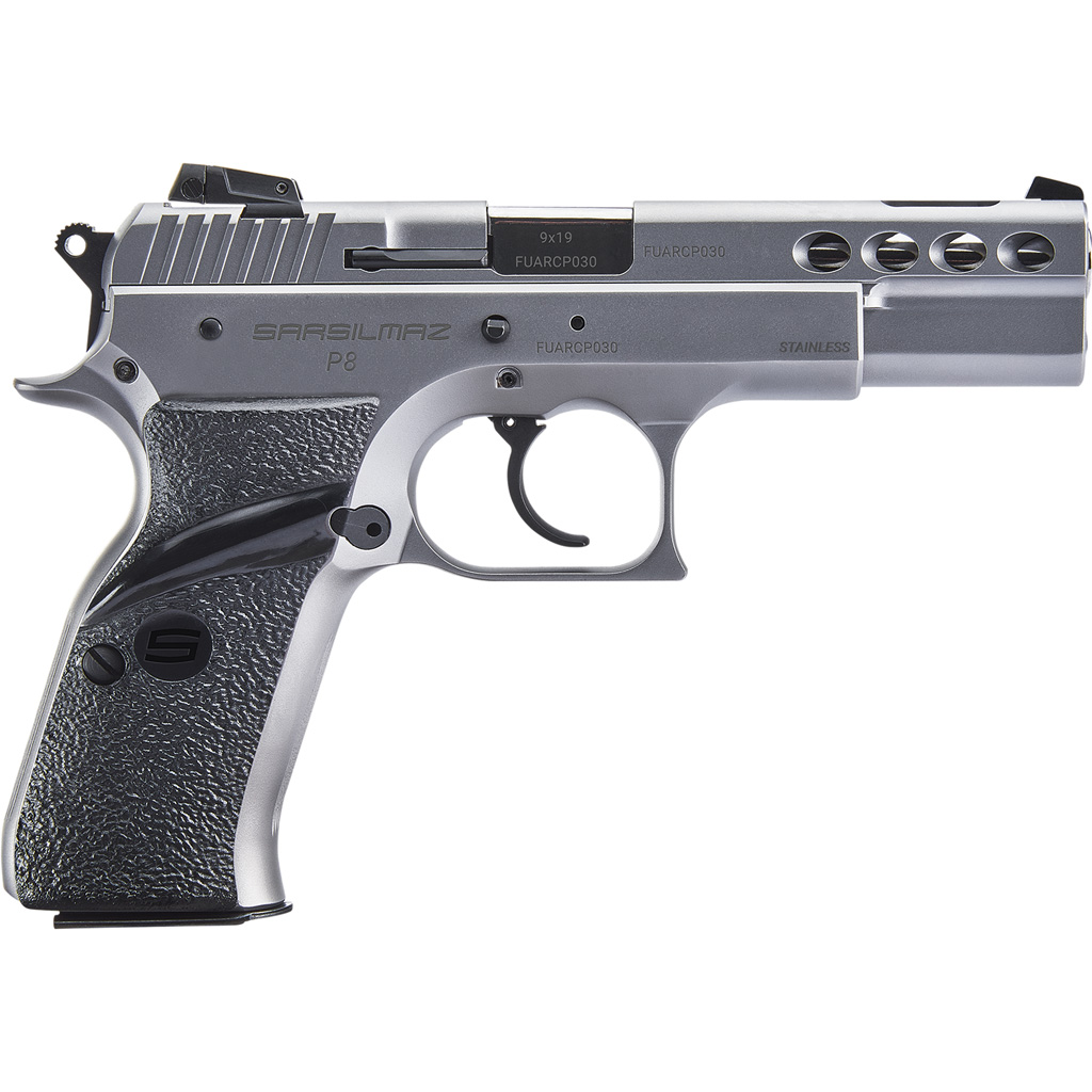 Sar Usa P8s Pistol 9mm 3.8 In. Stainless 17 Rd.
