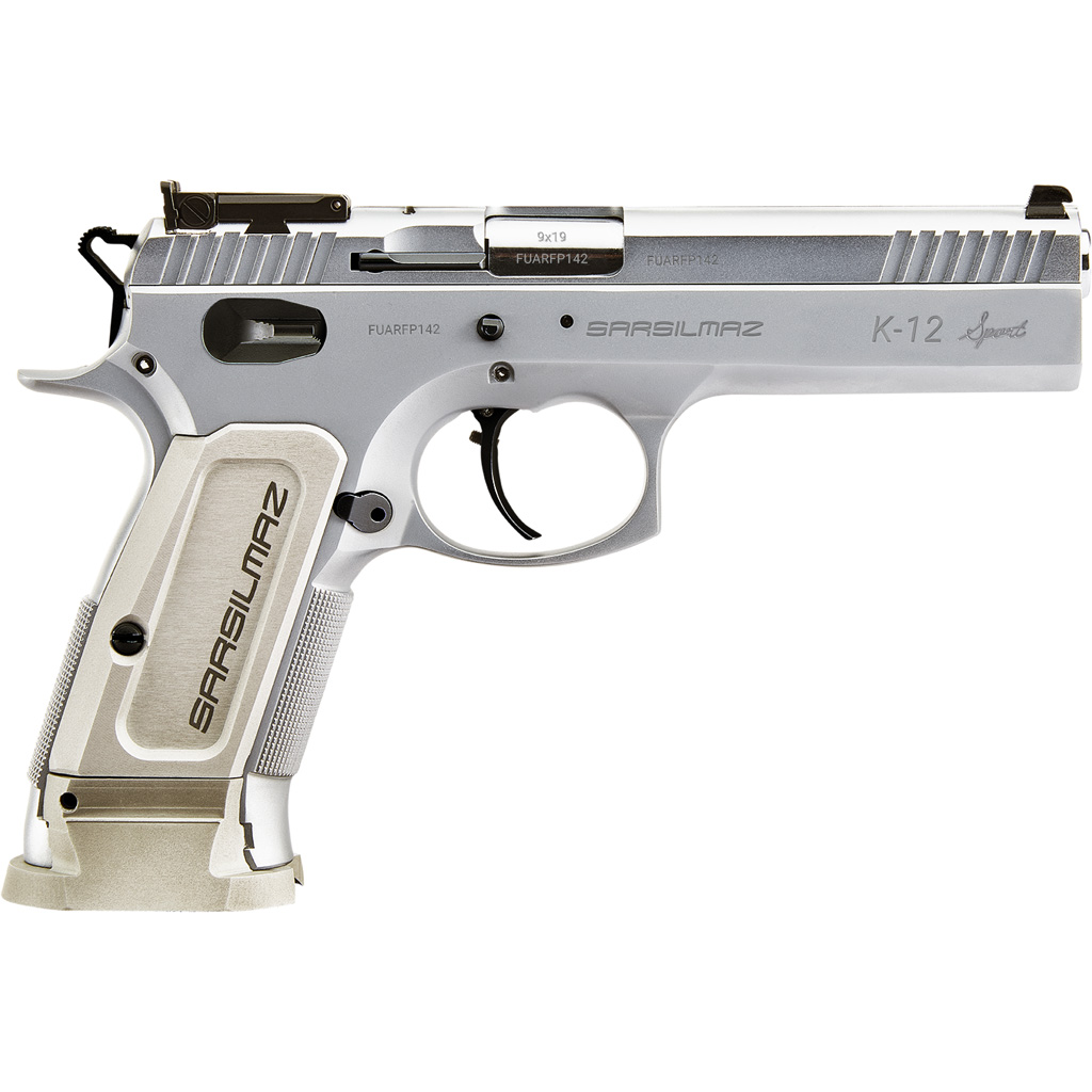 858763007381 Sar Usa K12 Sport Pistol 9mm 4.7 In. Stainless 17 Rd.