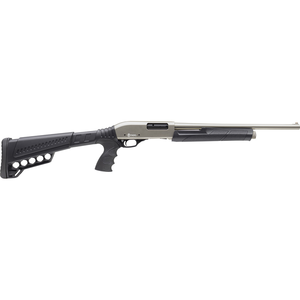 682146503043 Citadel Pax-12 Shotgun 12 Ga. 20 In. Nickel 3 In. Fixed Telescopic Stock