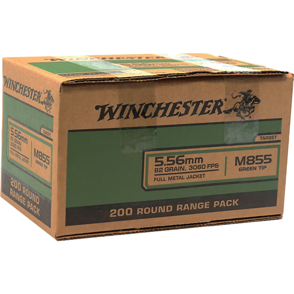020892228641 Winchester Usa M855 Rifle Ammo 5.56 62 Gr. Fmj 200 Rd.