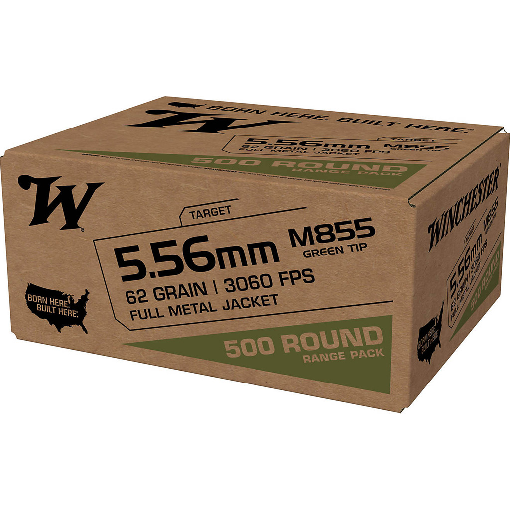 020892229280 Winchester Usa M855 Rifle Ammo 5.56 62 Gr. Fmj 500 Rd.