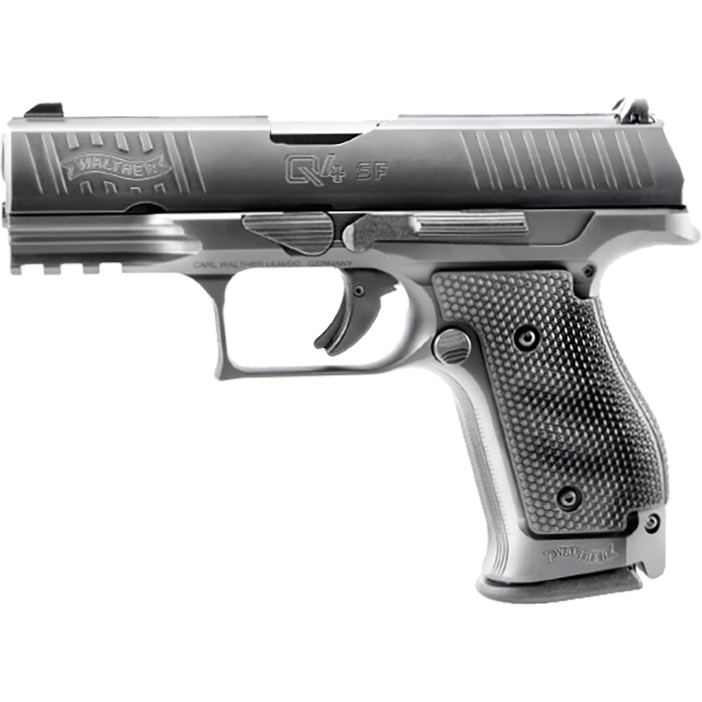 723364217876 Walther Q4 Steel Frame Pistol 9mm 4 In. Black 10 Rd.
