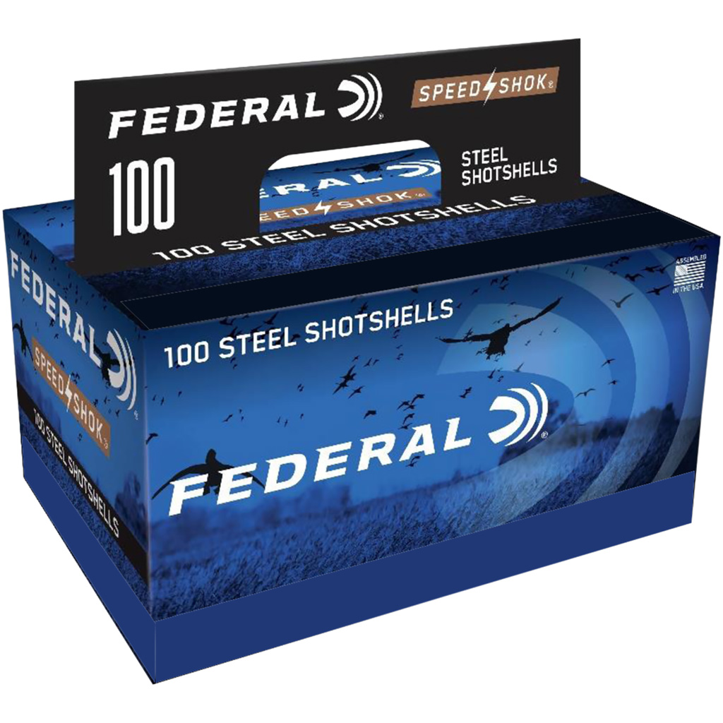 Federal Speed-shok Load 12 Gauge 3 In. 1 1/4 Oz. 4 Shot 100 Rd.