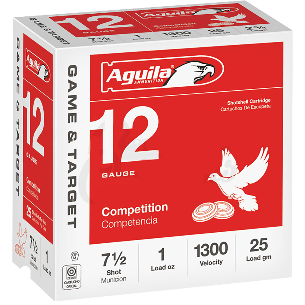Aguila High Velocity Shotgun Game Load 12 Ga. 2.75 In. 1 Oz. 7.5 Shot 25 Rd.