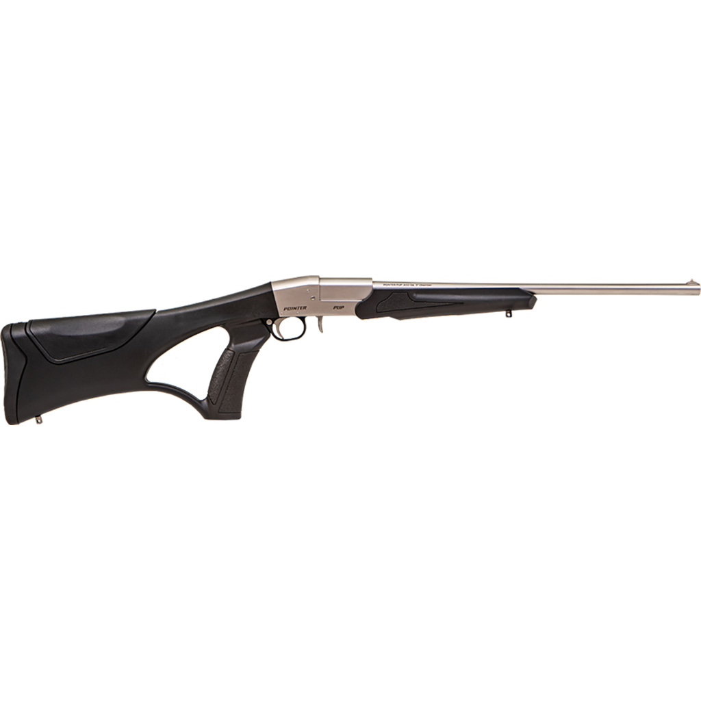 682146860092 Pointer Single Shot Pup Shotgun 410 Ga. 18 In. Nickel Thumbhole