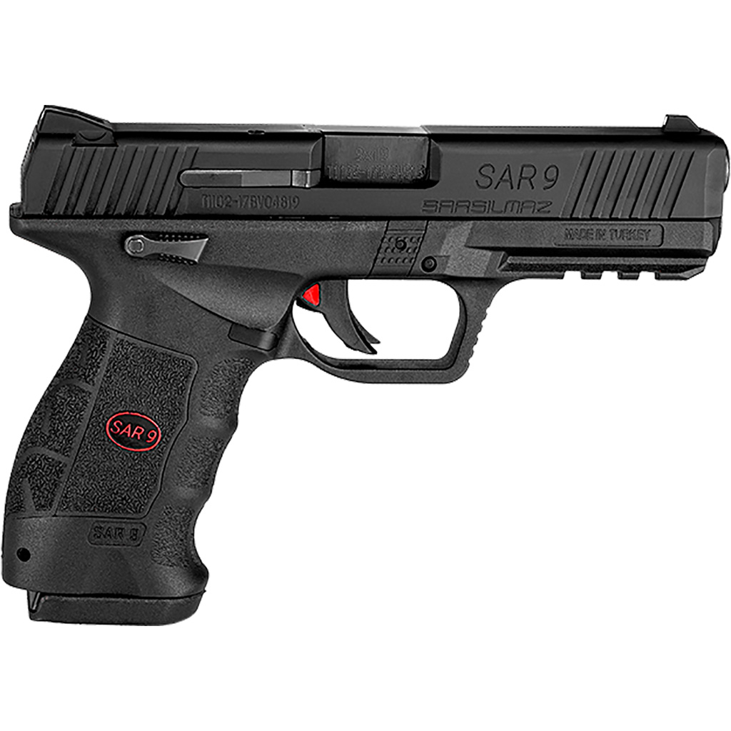 850020252077 Sar Usa Sar9 Compact Pistol 9mm Black 17 Rd.