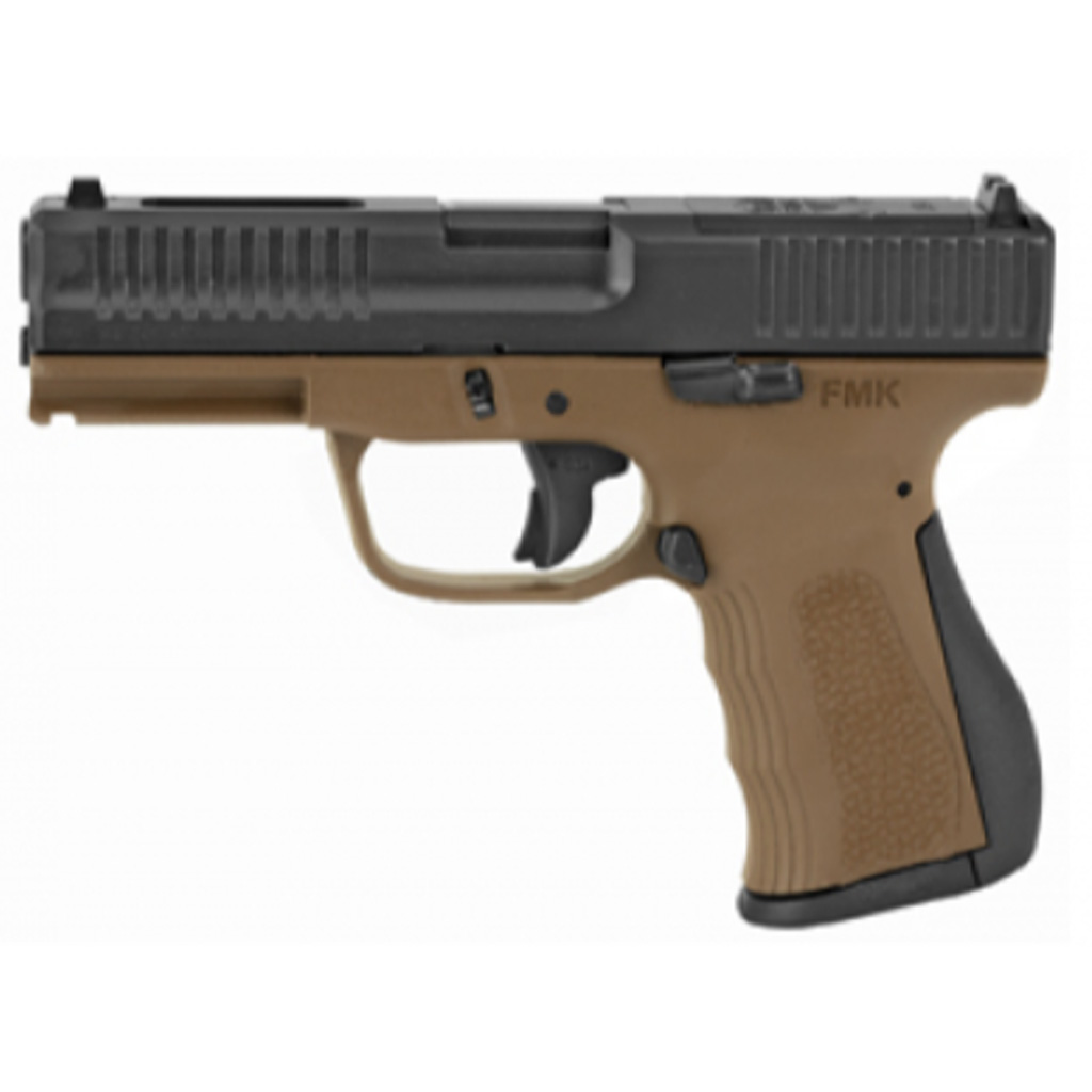 Fmk Elite Pistol Package 9mm 4 In. Burnt Bronze W/ Desert Sand Slide 14 Rd.