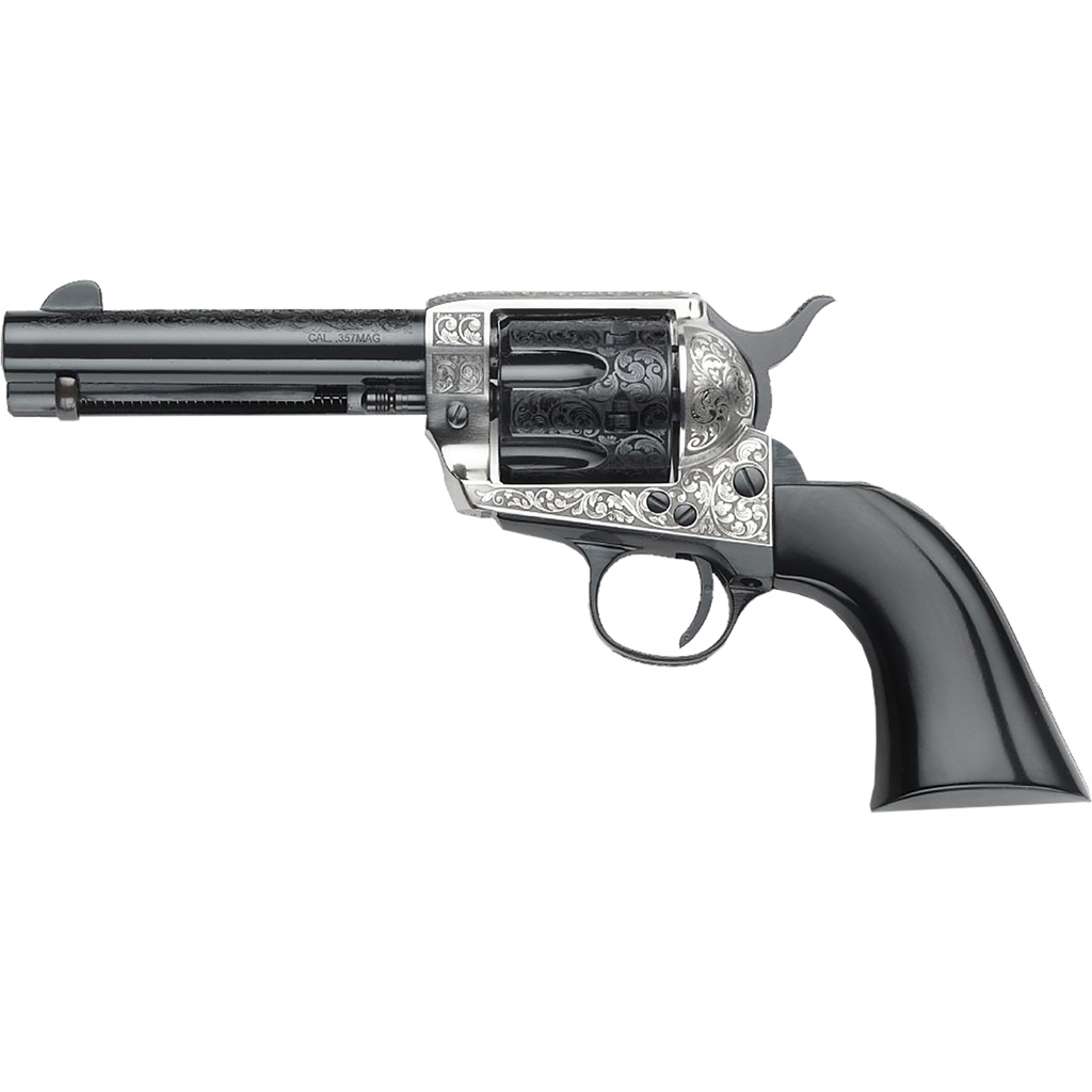 Pietta 1873 Gwii Gamblers Royale Revolver 357 Mag. 4.75 In. Ultra Black Grip
