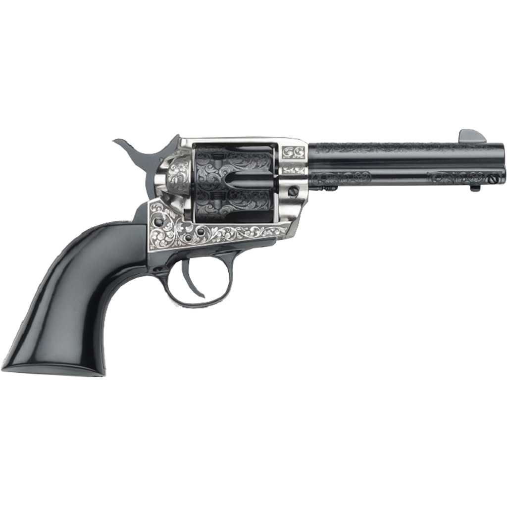 Pietta 1873 Gwii Gamblers Royale Revolver 45 Lc 4.75 In. Ultra Black Grip