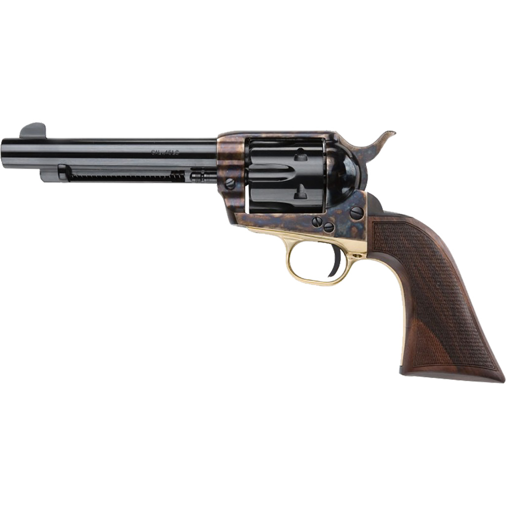 Pietta 1873 Alchimista Ii Revolver 45 Lc 5.5 In. Case Hardened Checkered Walnut Army