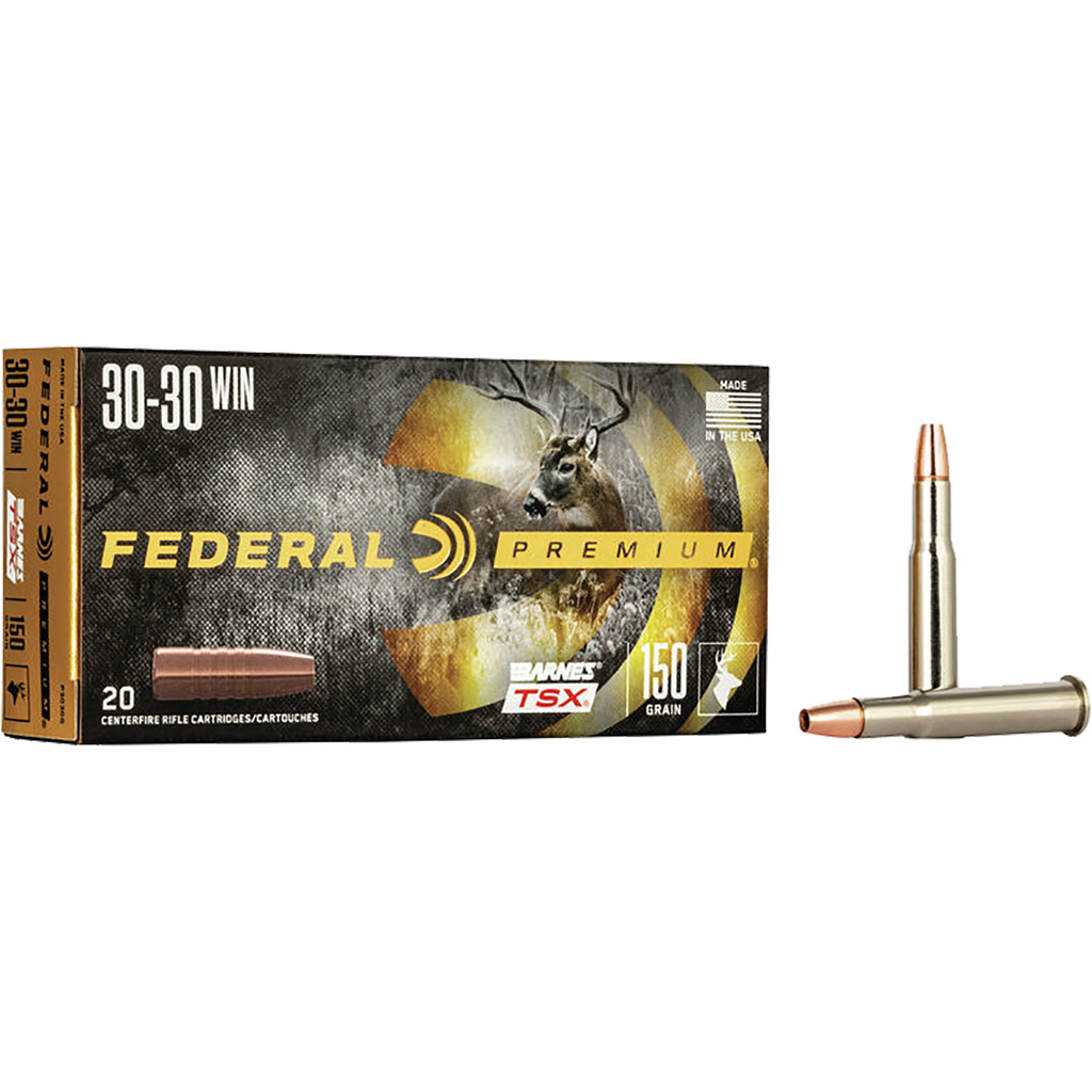 029465060343 Federal Premium Rifle Ammo 30-30 Win. 150 Gr. Barnes Tsx 20 Rd.