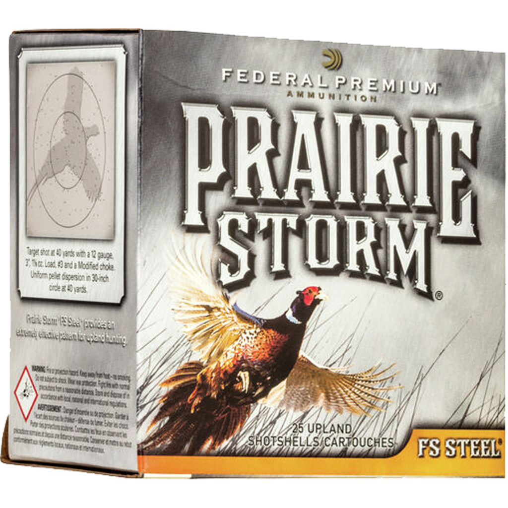 Federal Prairie Storm Fs Steel Shotgun Ammo 20 Ga. 3 In. 7/8 Oz. 4 Shot 25 Rd.